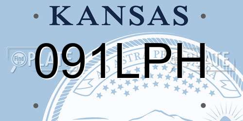 091LPH Kansas License Plate