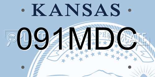 091MDC Kansas License Plate