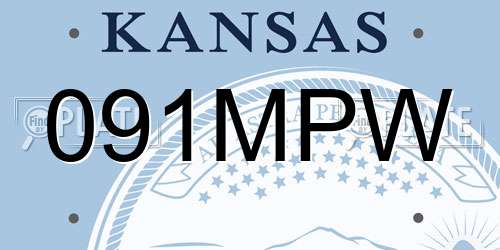 091MPW Kansas License Plate