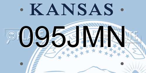 095JMN Kansas License Plate
