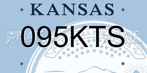 095KTS Kansas License Plate