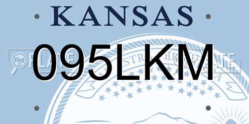 095LKM Kansas License Plate