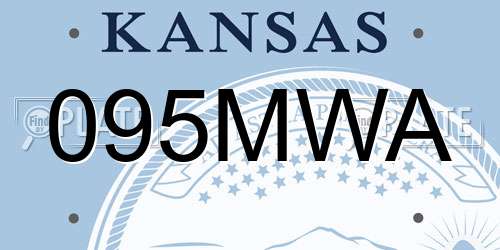 095MWA Kansas License Plate
