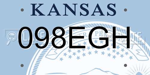 098EGH Kansas License Plate