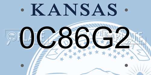 0C86G2 Kansas License Plate