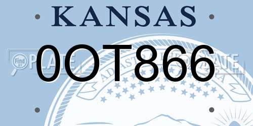 0OT866 Kansas License Plate