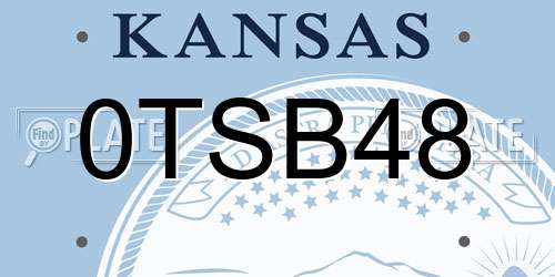 0TSB48 Kansas License Plate