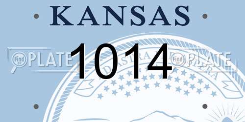 1014 Kansas License Plate