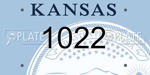 1022 Kansas License Plate