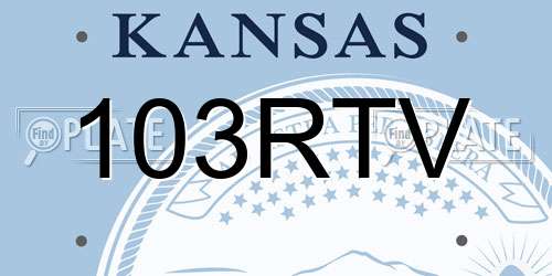 103RTV Kansas License Plate