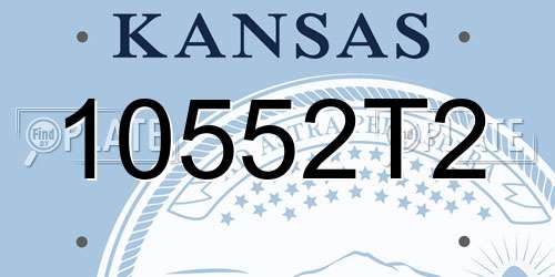 10552T2 Kansas License Plate