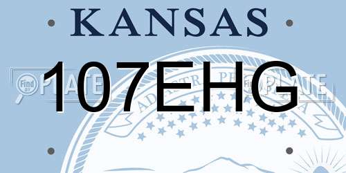 107EHG Kansas License Plate