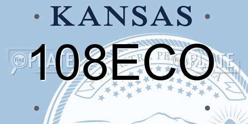 108ECO Kansas License Plate