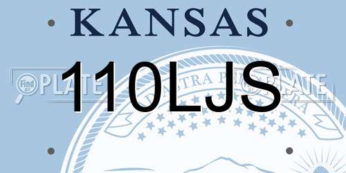 110LJS Kansas License Plate
