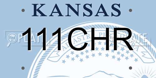 111CHR Kansas License Plate