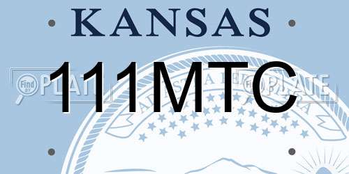 111MTC Kansas License Plate