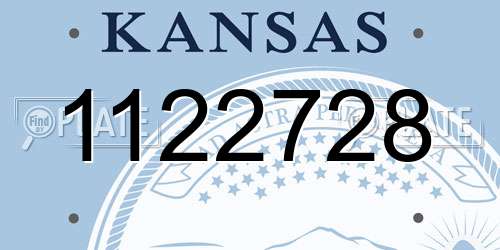 1122728 Kansas License Plate