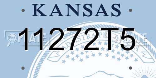11272T5 Kansas License Plate
