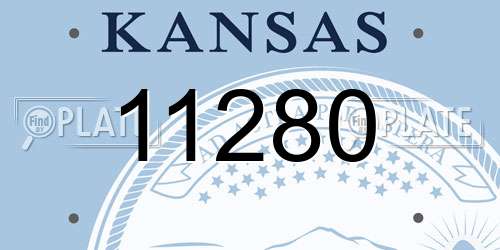 11280 Kansas License Plate