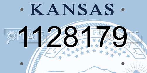 1128179 Kansas License Plate