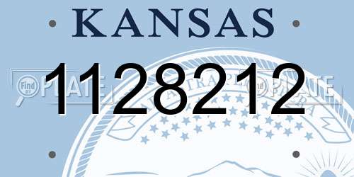 1128212 Kansas License Plate
