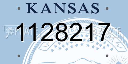 1128217 Kansas License Plate