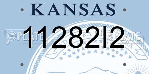 11282I2 Kansas License Plate