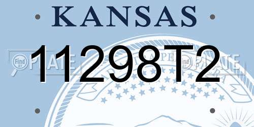 11298T2 Kansas License Plate
