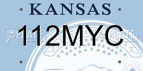 112MYC Kansas License Plate