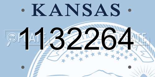 1132264 Kansas License Plate