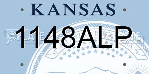1148ALP Kansas License Plate