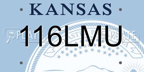116LMU Kansas License Plate