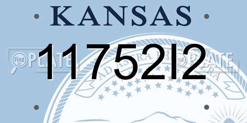 11752I2 Kansas License Plate