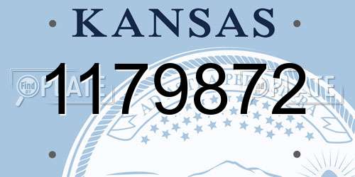 1179872 Kansas License Plate