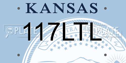 117LTL Kansas License Plate