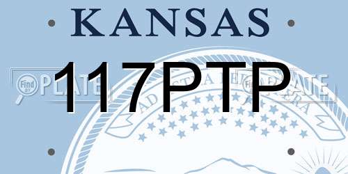 117PTP Kansas License Plate