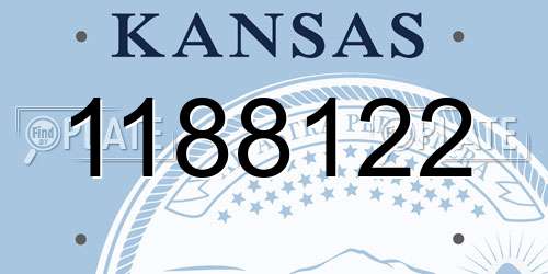 1188122 Kansas License Plate