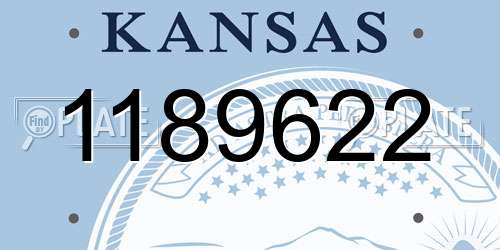 1189622 Kansas License Plate