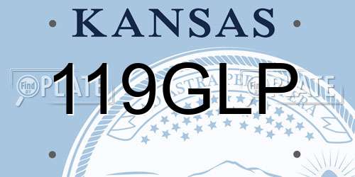 119GLP Kansas License Plate