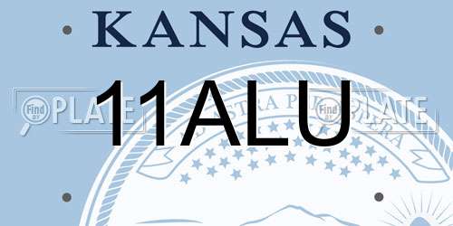 11ALU Kansas License Plate