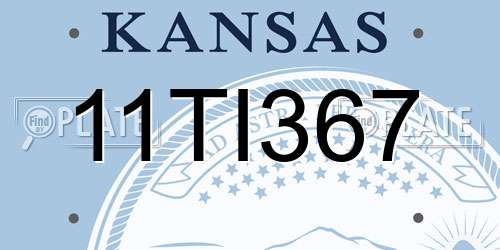 11TI367 Kansas License Plate