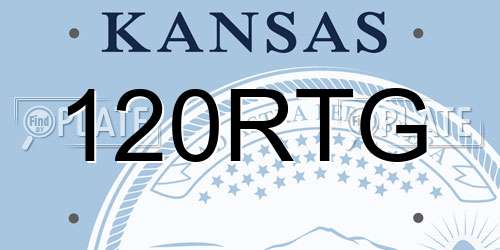120RTG Kansas License Plate