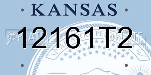 12161T2 Kansas License Plate