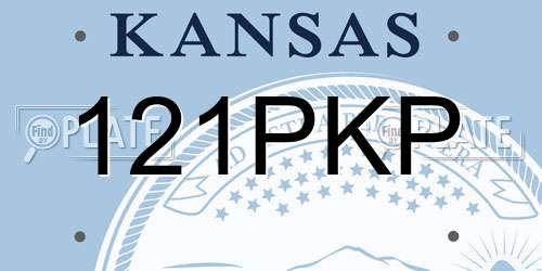 121PKP Kansas License Plate