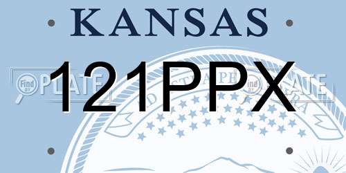 121PPX Kansas License Plate