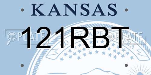 121RBT Kansas License Plate