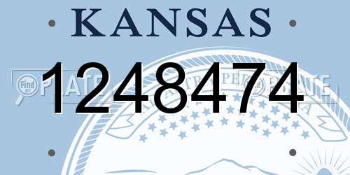 1248474 Kansas License Plate