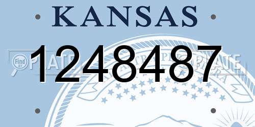 1248487 Kansas License Plate