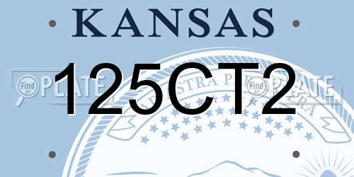 125CT2 Kansas License Plate