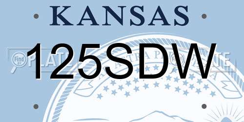 125SDW Kansas License Plate